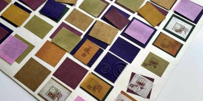 秋の襲色で封緘紙を作る
