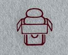 「鏡餅」の本柘植遊印